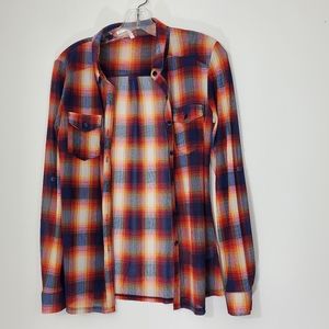 DNA Couture Plaid lightweight shirt, Size small